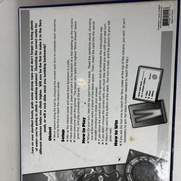 Lakeshore Board Game Verb Volcano Education‎ English Homeschool Cards F4 - Picture 12 of 14